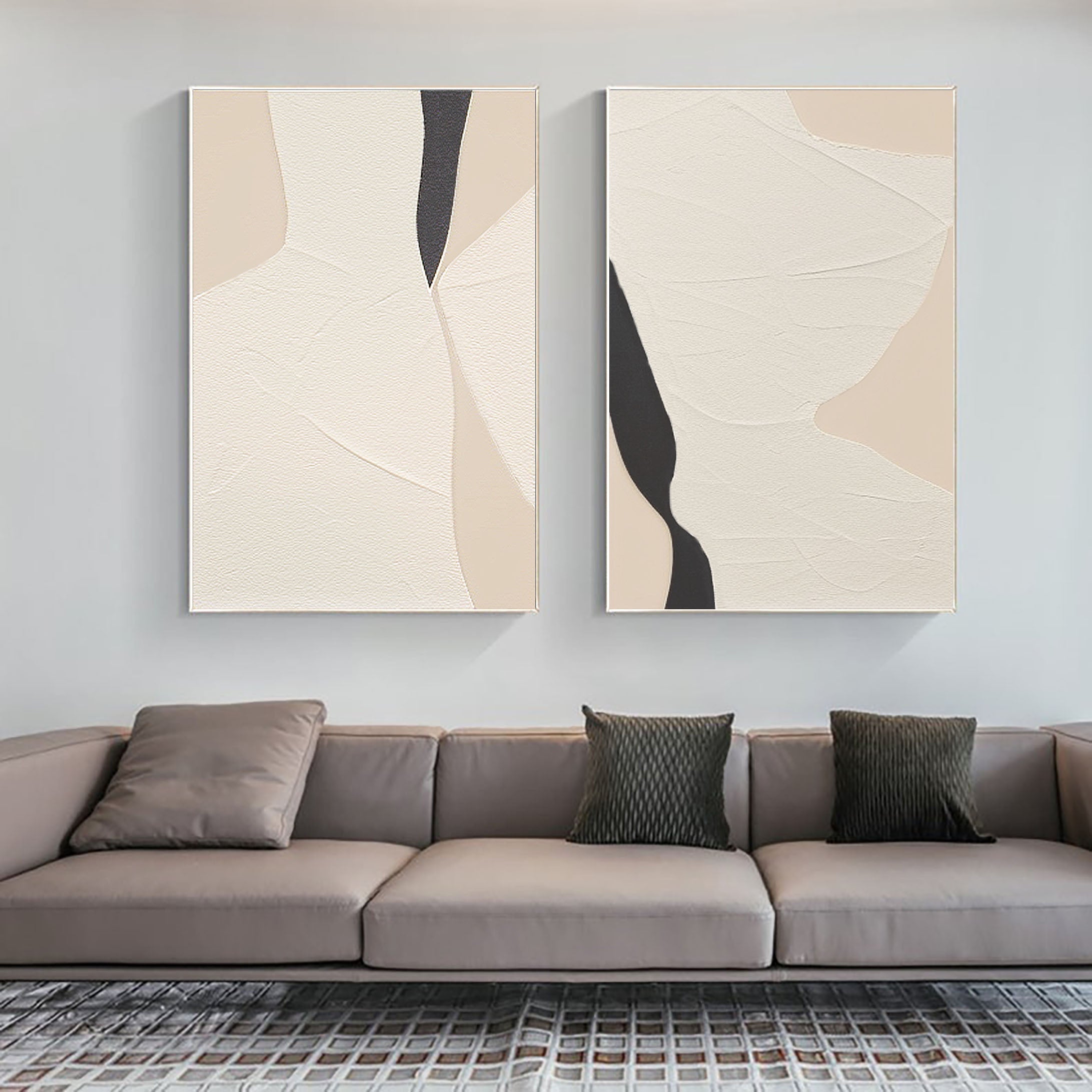 Abstract Tranquility Painting SET OF 2 #CXA 010