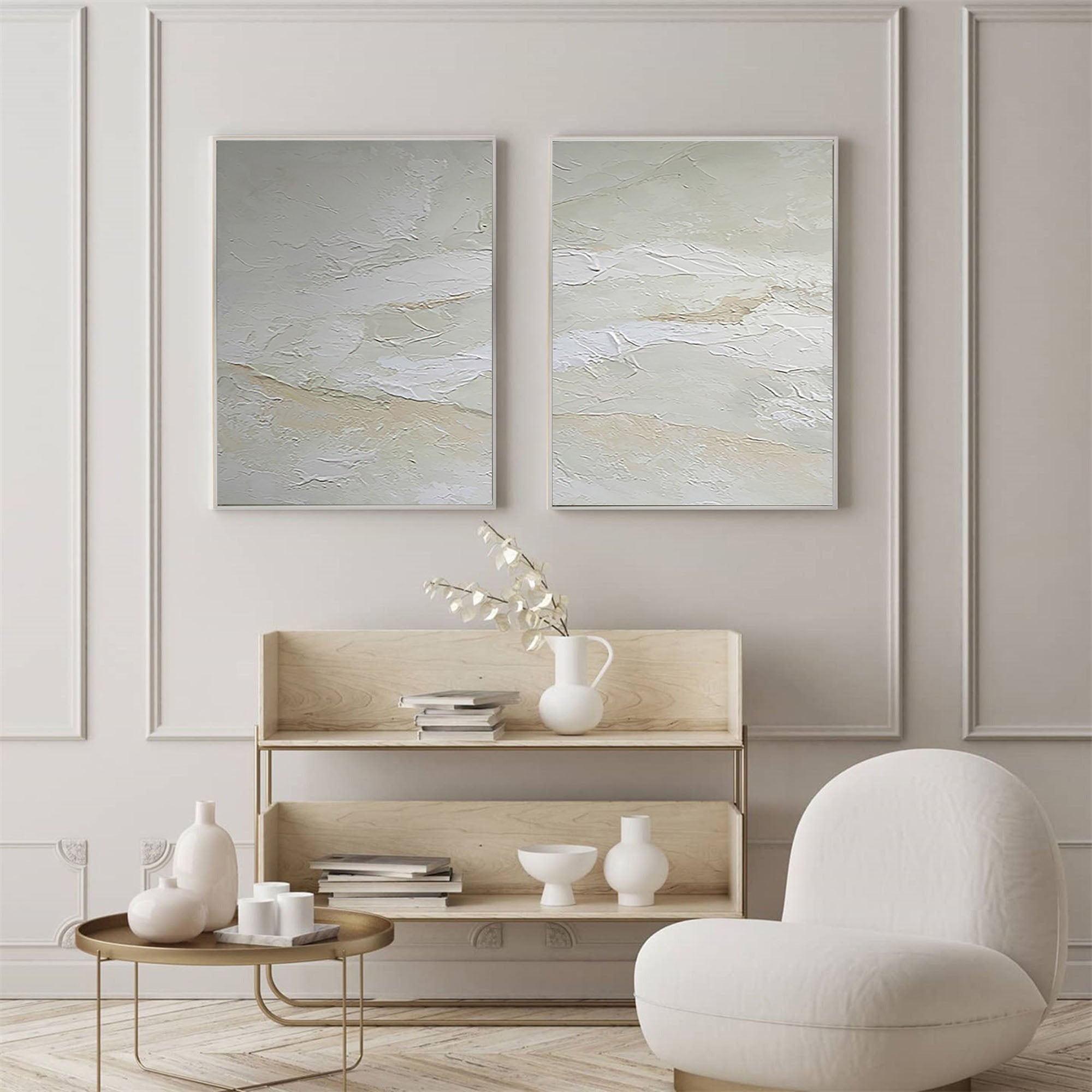 Abstract Tranquility Painting SET OF 2 #AVG 019