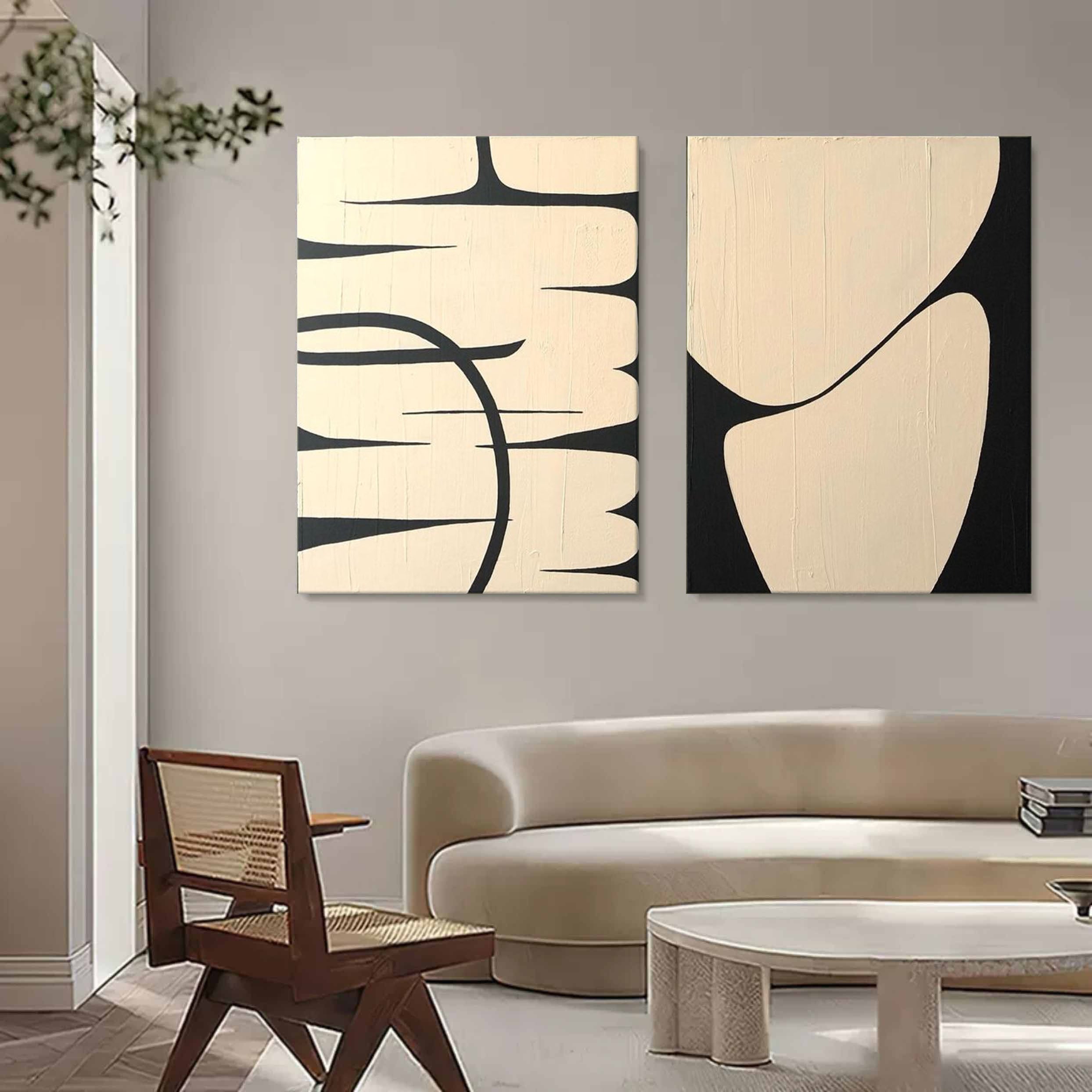 Abstract Painting Set Of 2 #SP135