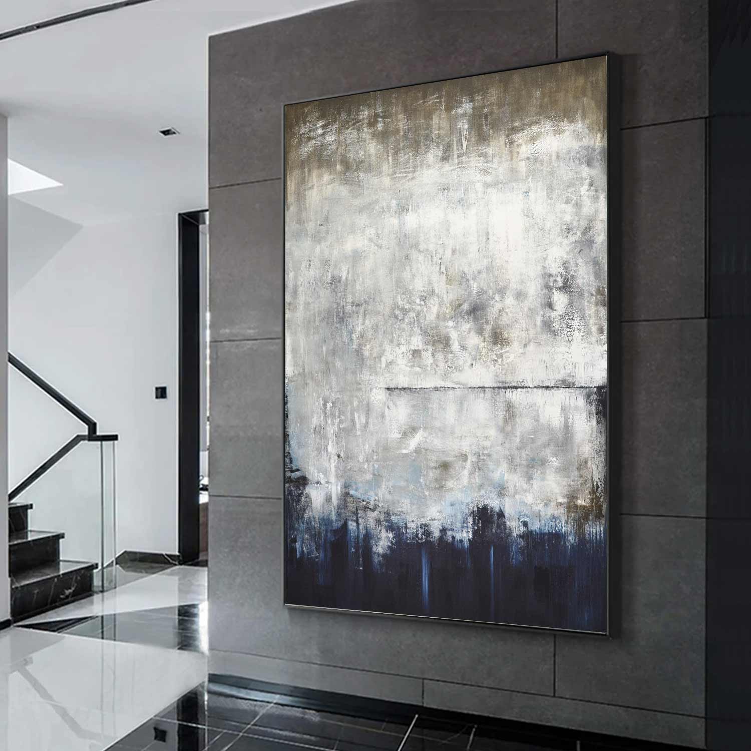 Original Large Contemporary Abstract Painting "Silent Strength"