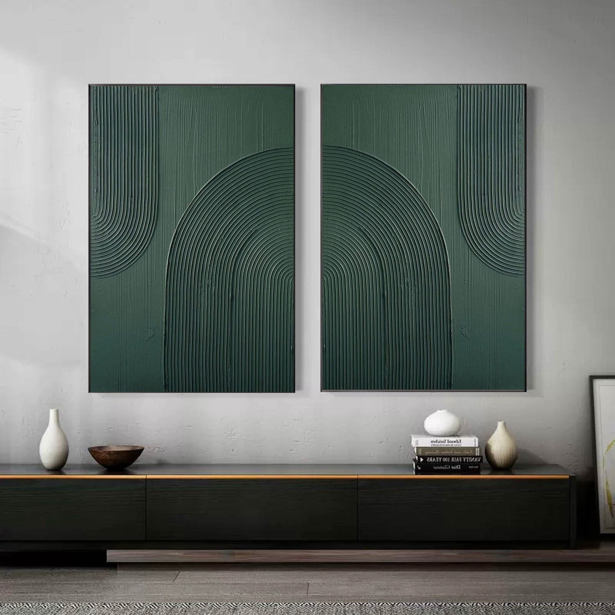 Abstract Tranquility Painting SET OF 2 #CXA 017