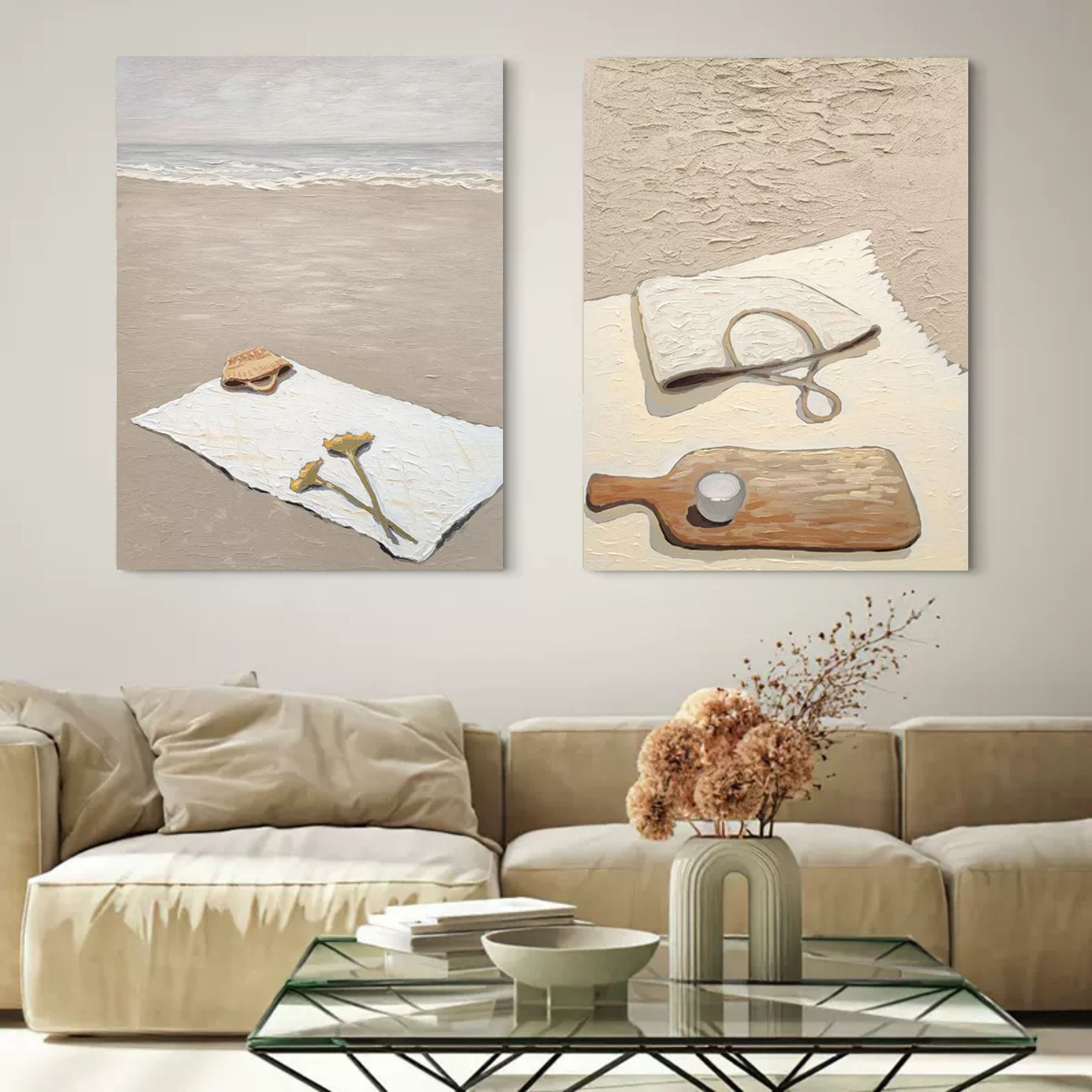 Abstract Painting Set Of 2 #SP110