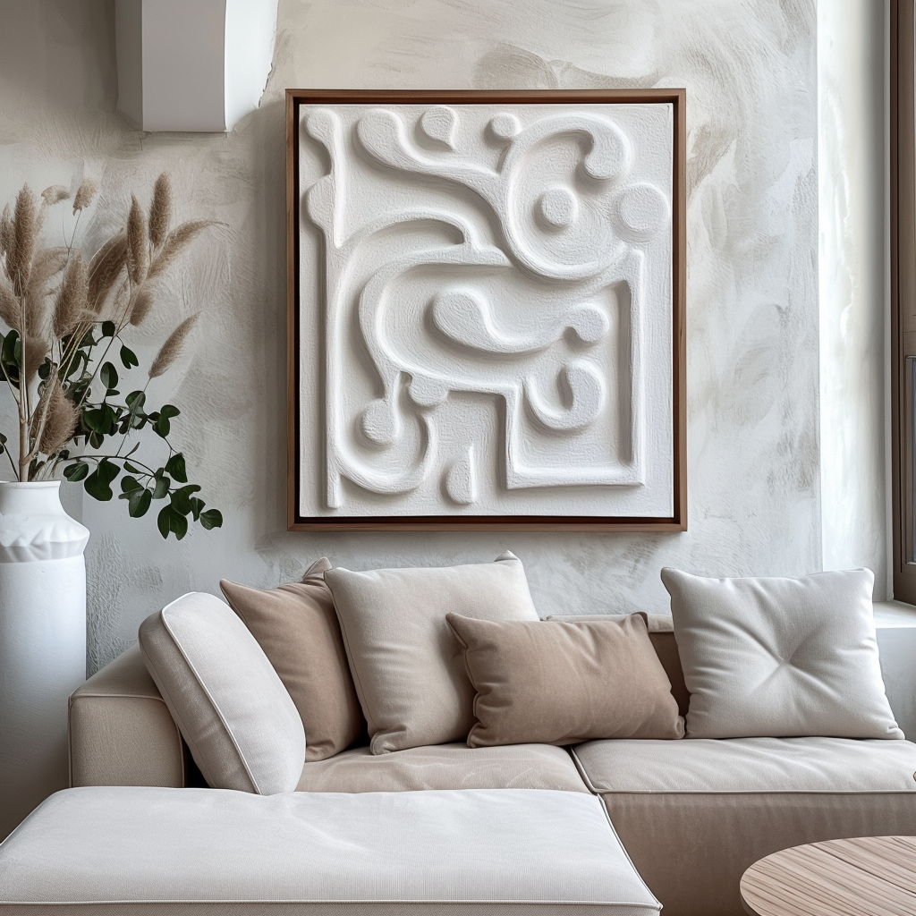 Ethereal Flow Textured Canvas Art