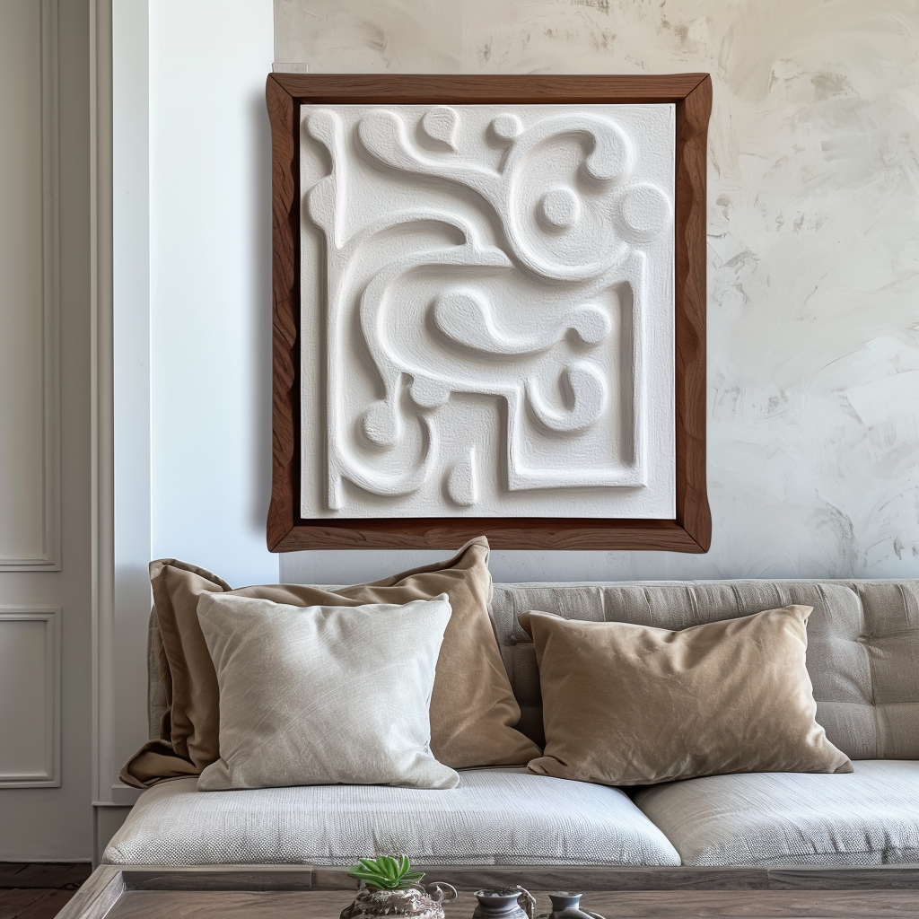 Ethereal Flow Textured Canvas Art