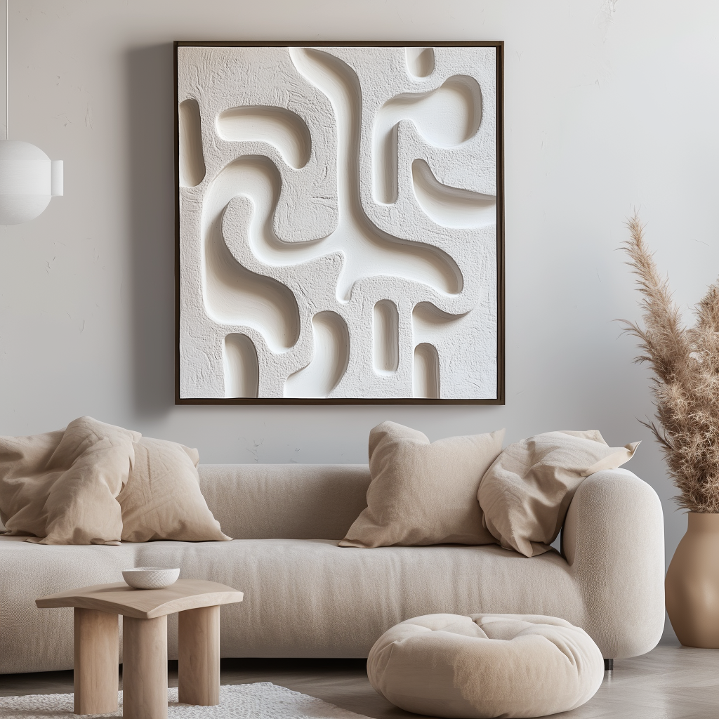 Serenity Maze Textured Wall Art