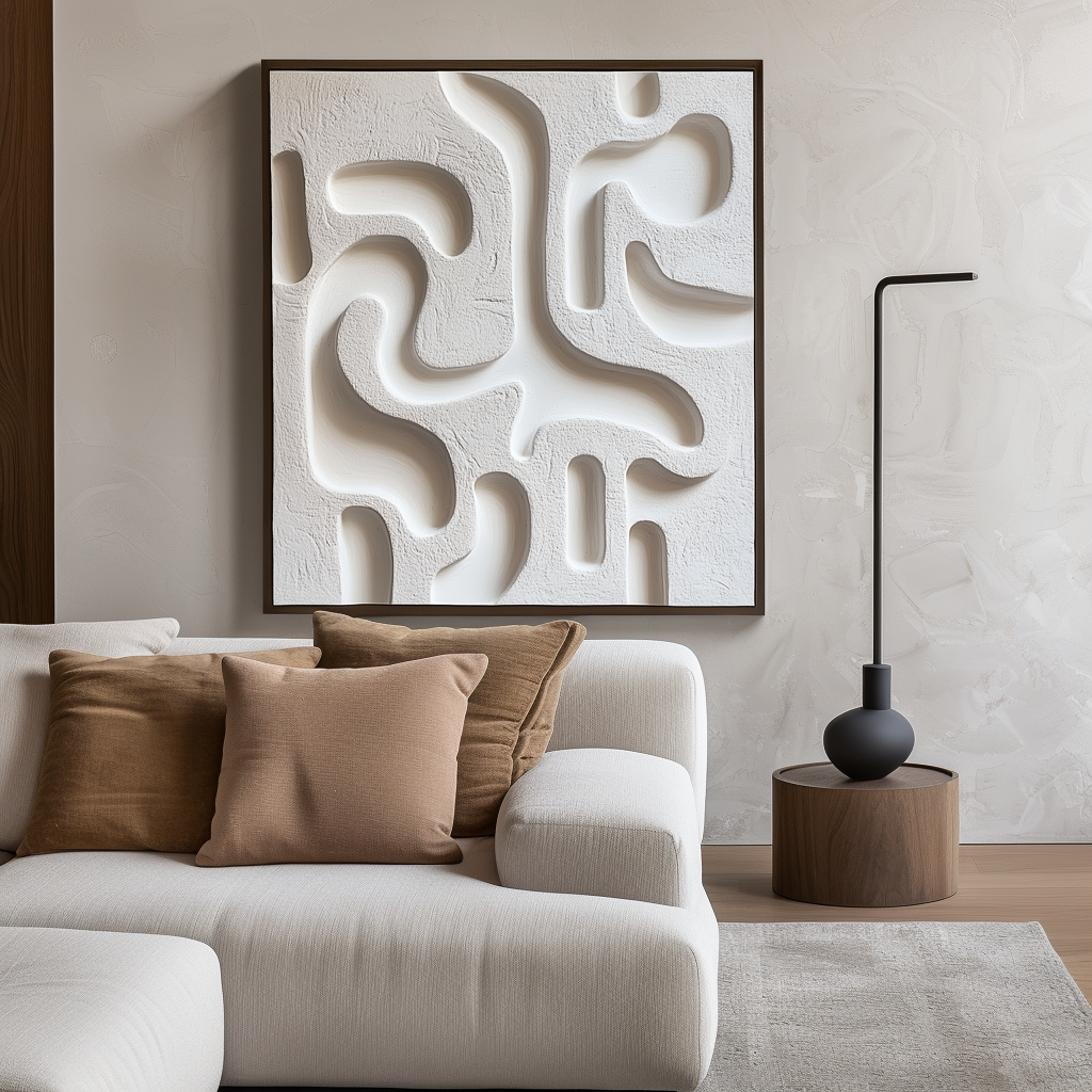 Serenity Maze Textured Wall Art