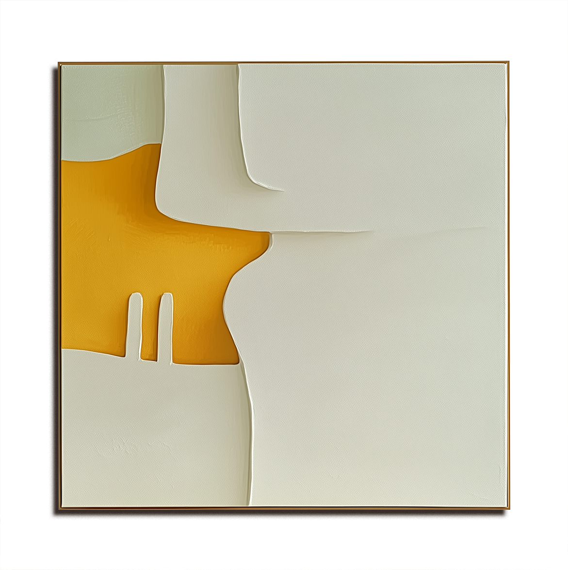 Golden Glow Minimalist Wall Art