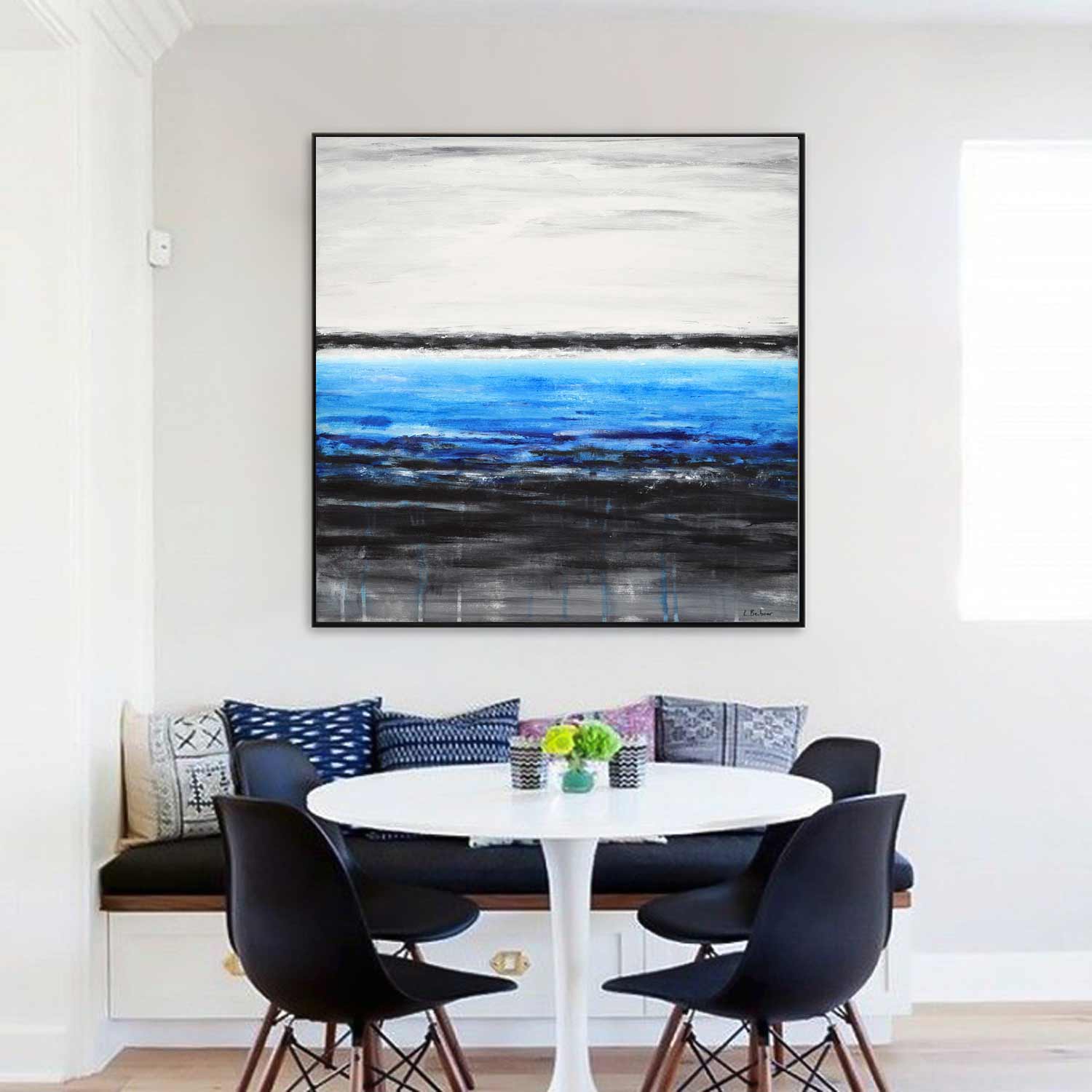 Seascape Painting Tranquil Serene Wall Art "Deep Waters"