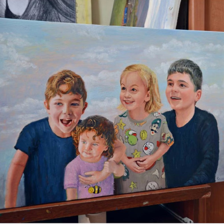 Custom Oil Painting Portraits from Your Photos - Family & Pets#8