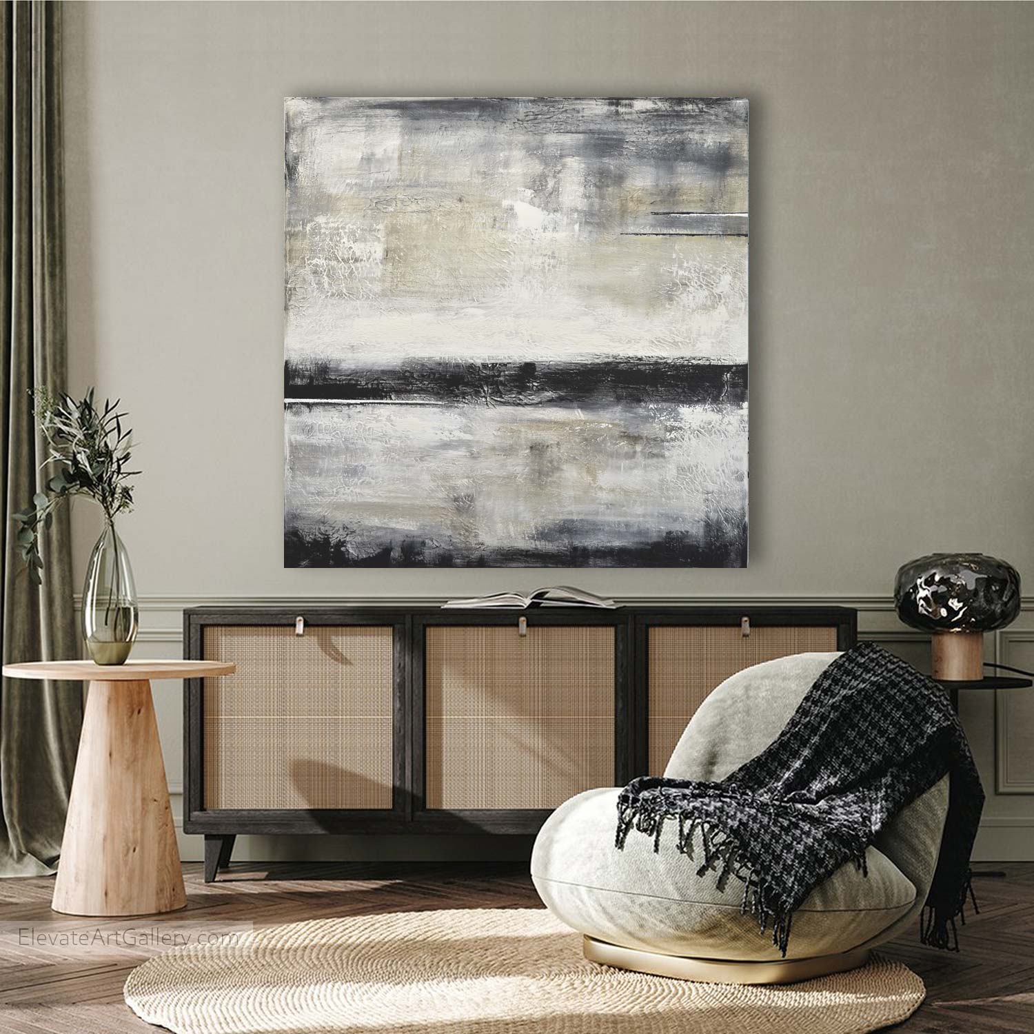 Large Square Contemporary Painting "Daydream"