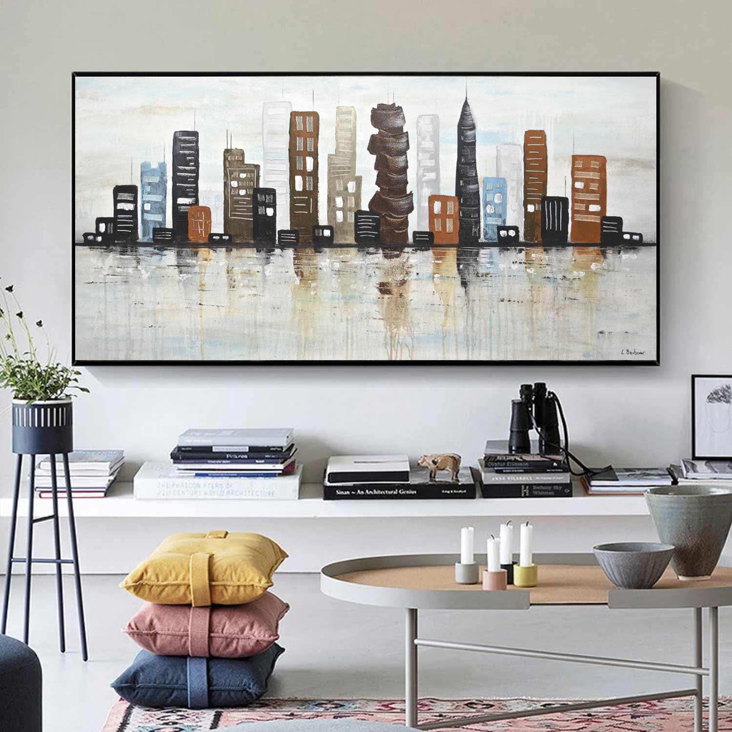 Skyline Painting Abstract City Buildings "City of Dreams"